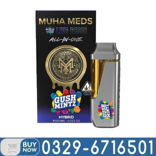 MUHA MEDS LIVE RESIN GUSH MINTZ HYBRID Vape In Pakistan