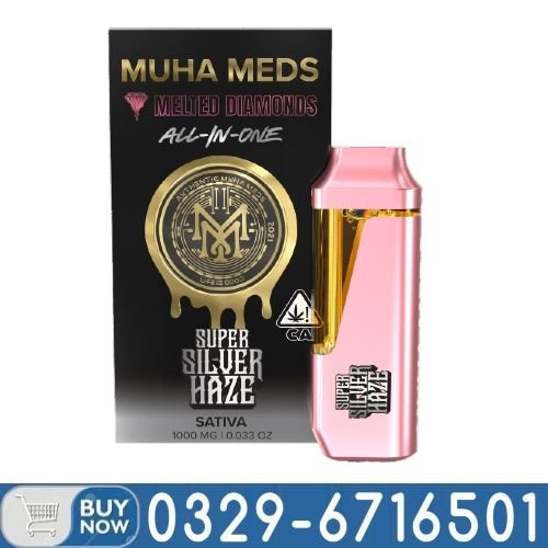 MUHA MEDS SUPER SILVER HAZE SATIVA 1g Vape In Pakistan