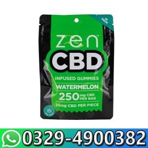 ZEN CBD Gummies Watermelon 250mg 10p In Pakistan