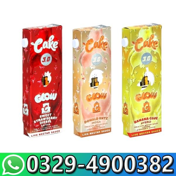 Cake Glow THC-A Live THC Vape 3g In Pakistan