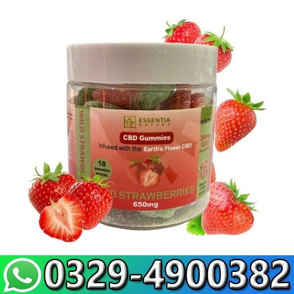 Strawberry-flavored CBD Gummy bears In Pakistan