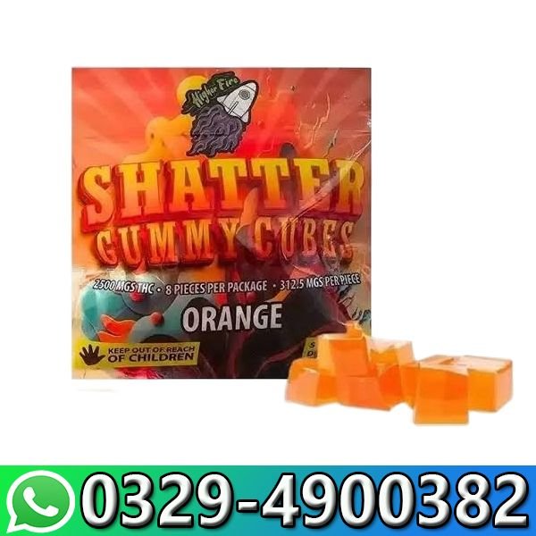 Higher Fire THC Shatter Gummy Cubes In Pakistan